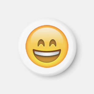 Lächeln Augen geschlossen - Emoji Magnet