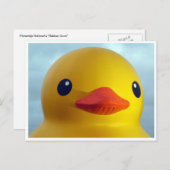 Lächeln aus Gummi Postkarte (Vorne/Hinten)