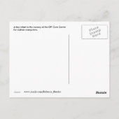 Lächeln Baby Orangutan in Diapers Borneo Postkarte (Rückseite)