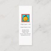 Lächeln Babysitter-Babysitter Mini Visitenkarte (Rückseite)