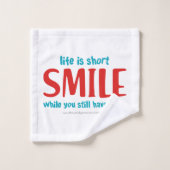 Lächeln Badhandtuch Set (Waschlappen)