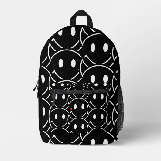 Lächeln Bedruckter Rucksack (Vorderseite)