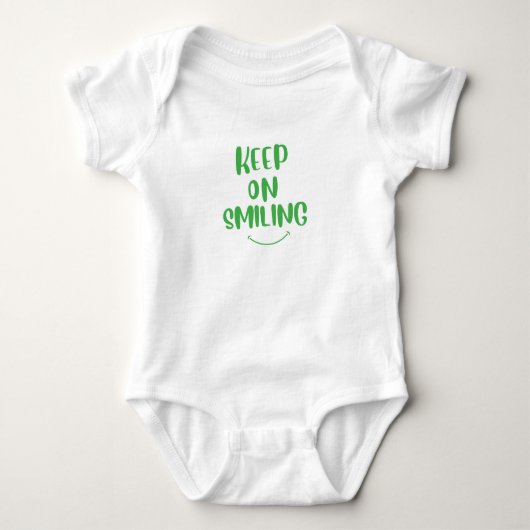 Lächeln behalten baby strampler (Vorderseite)