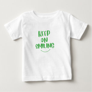 Lächeln behalten baby t-shirt