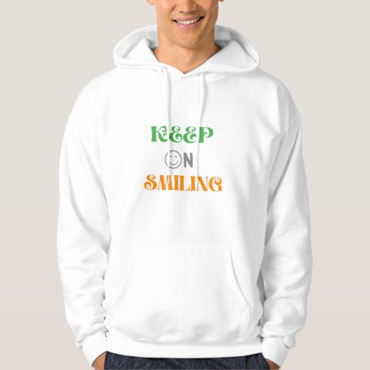 Lächeln behalten hoodie (Vorderseite)