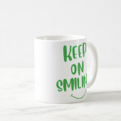 Lächeln behalten kaffeetasse (VorderseiteRechts)