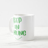 Lächeln behalten kaffeetasse (Vorderseite Links)