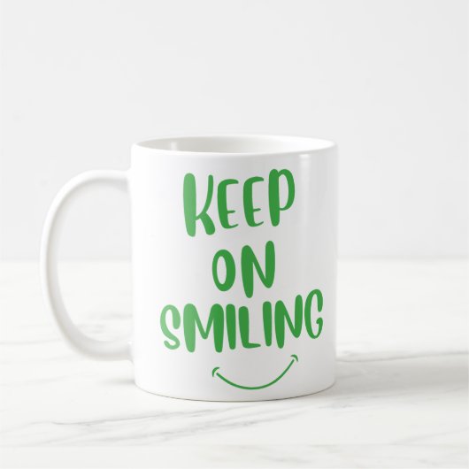 Lächeln behalten kaffeetasse (Links)