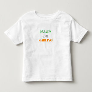 Lächeln behalten kleinkind t-shirt