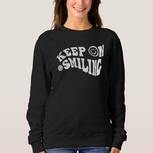 Lächeln behalten sweatshirt (Vorderseite)