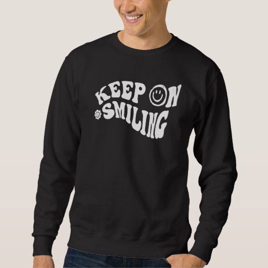 Lächeln behalten sweatshirt (Vorderseite)
