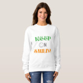 Lächeln behalten sweatshirt (Vorne ganz)