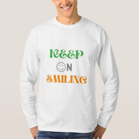 Lächeln behalten T-Shirt (Vorderseite)