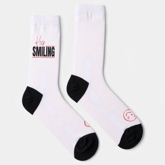 Lächeln Behaltend Buchstaben Socken (Rechts)