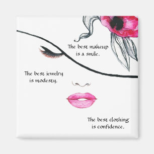 Lächeln, Bescheidenheit, Vertrauensmagnet Magnet