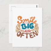 Lächeln Big Lachen Oft Postkarte (Vorne/Hinten)