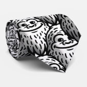 Lächeln Bigfoot - Sasquatch Sighting Krawatte (Gerollt)