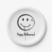 Lächeln Bloody Vampire Paper-Teller Pappteller (Vorderseite)