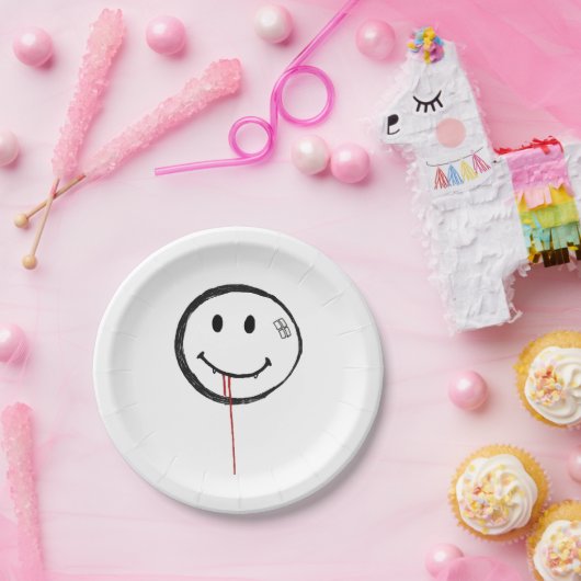 Lächeln Bloody Vampire Pappteller (Party)