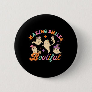 Lächeln bootiful Funny Ghost Dentist Hallowe Button