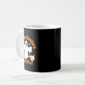 Lächeln bootiful Funny Ghost Dentist Hallowe Kaffeetasse (Vorderseite Links)