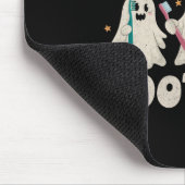 Lächeln bootischer Halloween Funny Ghost Denti Mousepad (Ecke)