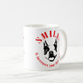Lächeln Bostons Terrier - Nominalwert Kaffeetasse (VorderseiteRechts)