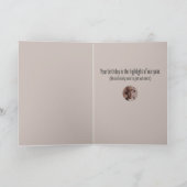 "Lächeln, Buck" Funny Cartoon Geburtstag Karte (Innenseite)