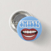 LÄCHELN BUTTON (Vorne & Hinten)