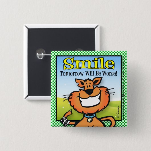 Lächeln Button (Vorne & Hinten)