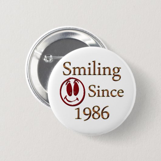 Lächeln Button (Vorne & Hinten)