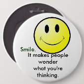 Lächeln Button (Vorne & Hinten)