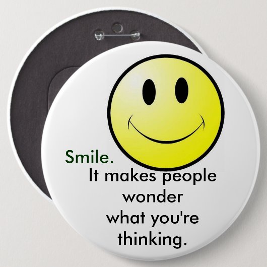 Lächeln Button (Vorne & Hinten)