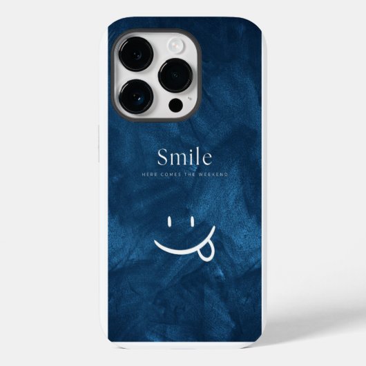 Lächeln Case-Mate iPhone Hülle (Rückseite)
