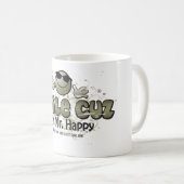 Lächeln cuz bin ich Herr Happy Kaffeetasse (VorderseiteRechts)