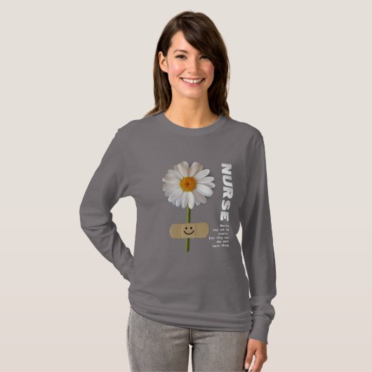 Lächeln Daisy Nurse Geschenk T-Shirt (Vorne ganz)