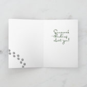 Lächeln, denken Sie, Bulldog Karte (Innenseite)