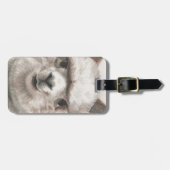 Lächeln der Alpaca Gepäckmarke Llama Bag ID Gepäckanhänger (Vorderseite horizontal)