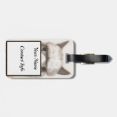 Lächeln der Alpaca Gepäckmarke Llama Bag ID Gepäckanhänger (Rückseite horizontal)