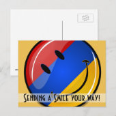 Lächeln der armenischen Flagge Postkarte (Vorne/Hinten)