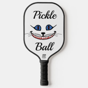Lächeln der Cheshire-Katze BLAU Pickleball Schläger