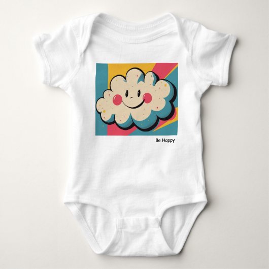 Lächeln der Cloud Baby Strampler (Vorderseite)