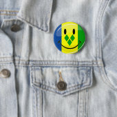 Lächeln der Flagge des St. Vincent und der Grenadi Button (Beispiel)