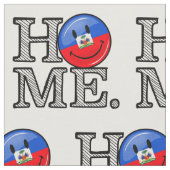 Lächeln der haitianischen Flagge Stoff (Nahaufnahme)
