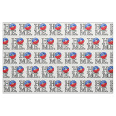 Lächeln der haitianischen Flagge Stoff (Fat Quarter (45,7 x 55,9 cm))