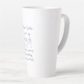 Lächeln der Katze mit Botschaft Milchtasse (Rechte Ecke)