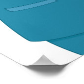 Lächeln der Krankenschwester mit Spritze Poster (Ecke)