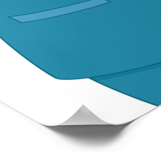 Lächeln der Krankenschwester mit Spritze Poster (Ecke)