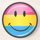 Lächeln der Pansexual-Stolperflagge Sandstein Untersetzer (Vorne)