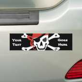Lächeln der Piratenflagge mit dem benutzerdefinier Autoaufkleber (Auf Auto)